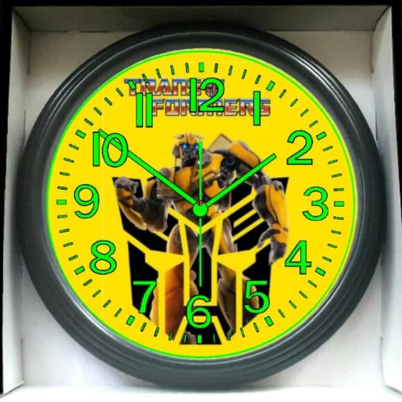 Wall Decor | Transformers Wall Clock With Bumblebee Design | Poshmark